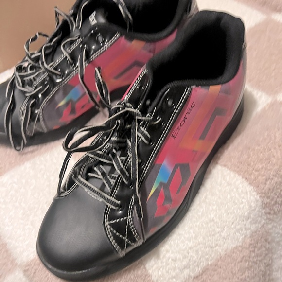 Etonic Black colorful Print Bowling Sneaker Shoes - Picture 1 of 3